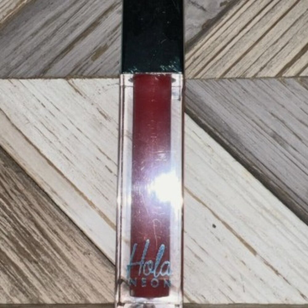 Hola Neon Glass Shine Lip Gloss Lacquer Jolie - .13oz Full Size NWOB
